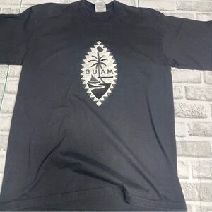 Pro Club Men’s Black Graphic T-Shirt Guam. Size Large. Preowned. Heavy weight.